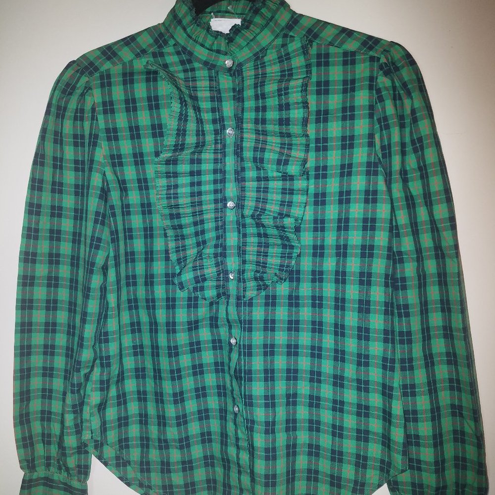 Levi Strauss & Co Long Sleeve Ruffle Blouse